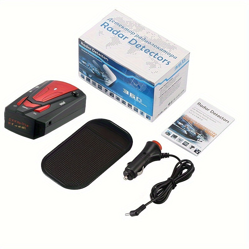 16-Band 360° Car Speed Radar Detector with OLED Display