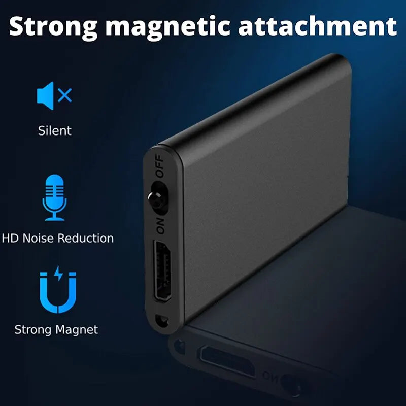 Ultra-Thin Professional Mini Voice Recorder Sound Activated