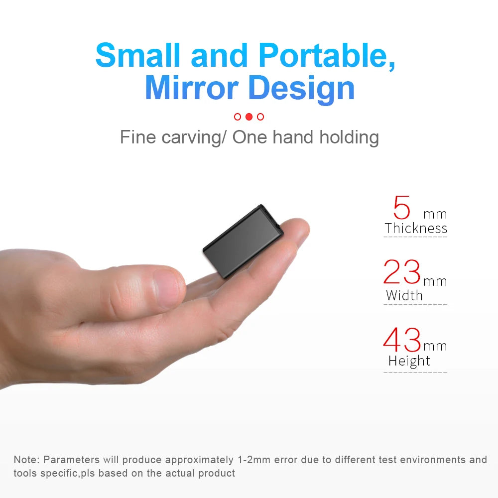Ultra-Thin Professional Mini Voice Recorder Sound Activated