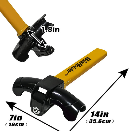 Universal Car Steering Wheel Lock Fit Maximum Security Steering Anti-Theft T-Bar Steering Wheel Immobilizer