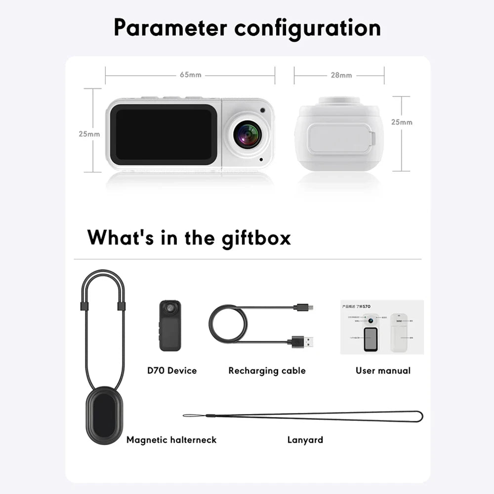 Mini Magnetic Thumb Camera