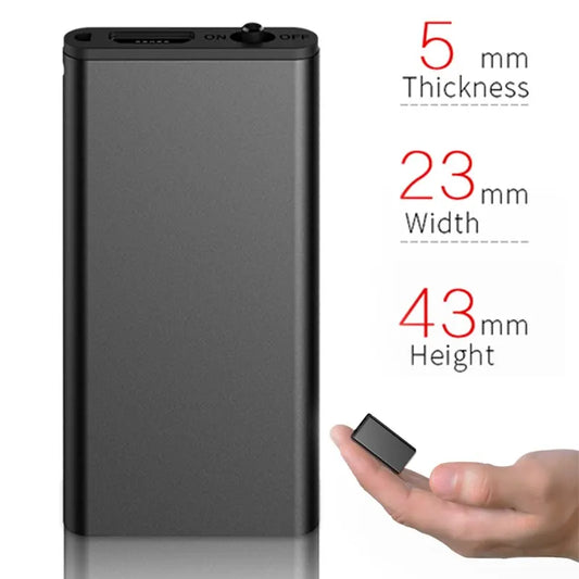 Ultra-Thin Professional Mini Voice Recorder Sound Activated