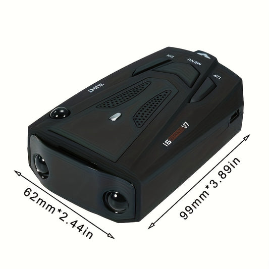 16-Band 360° Car Speed Radar Detector with OLED Display