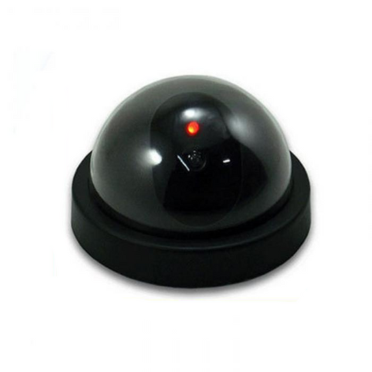 Fake Video Surveillance Dome Camera with Flashing Red LED Light - SpyTechStop