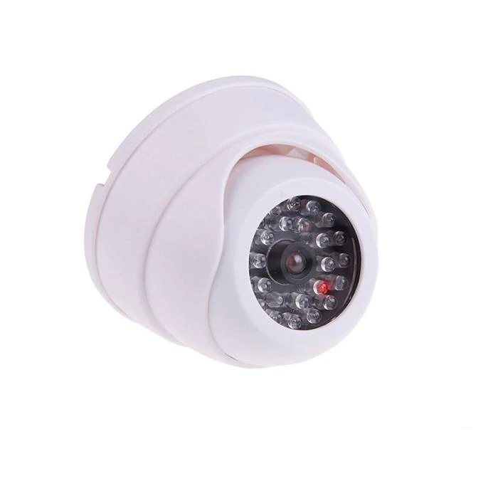 High Quality Fake Security Dome Camera with Flashing LED Light - SpyTechStop