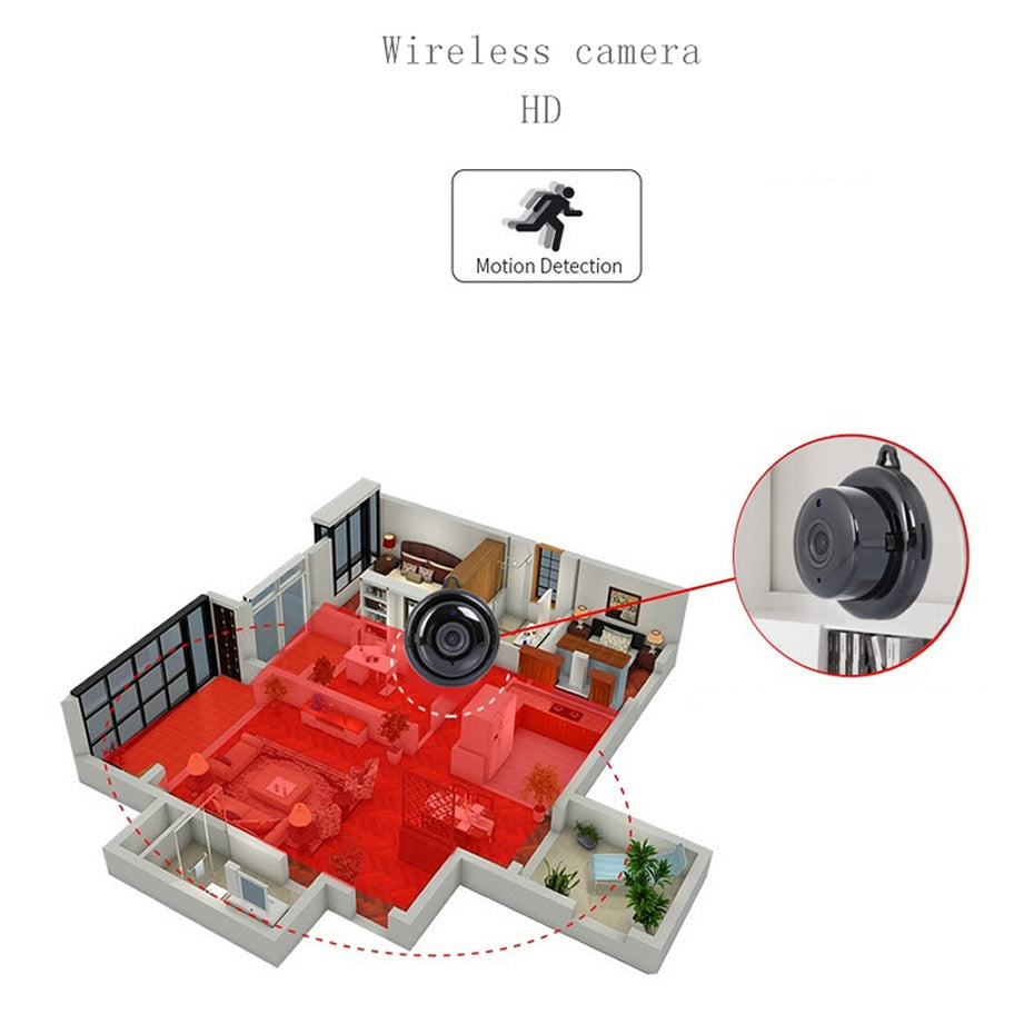 Caméra De Surveillance Intérieur WiFi sans fil 960P HD
