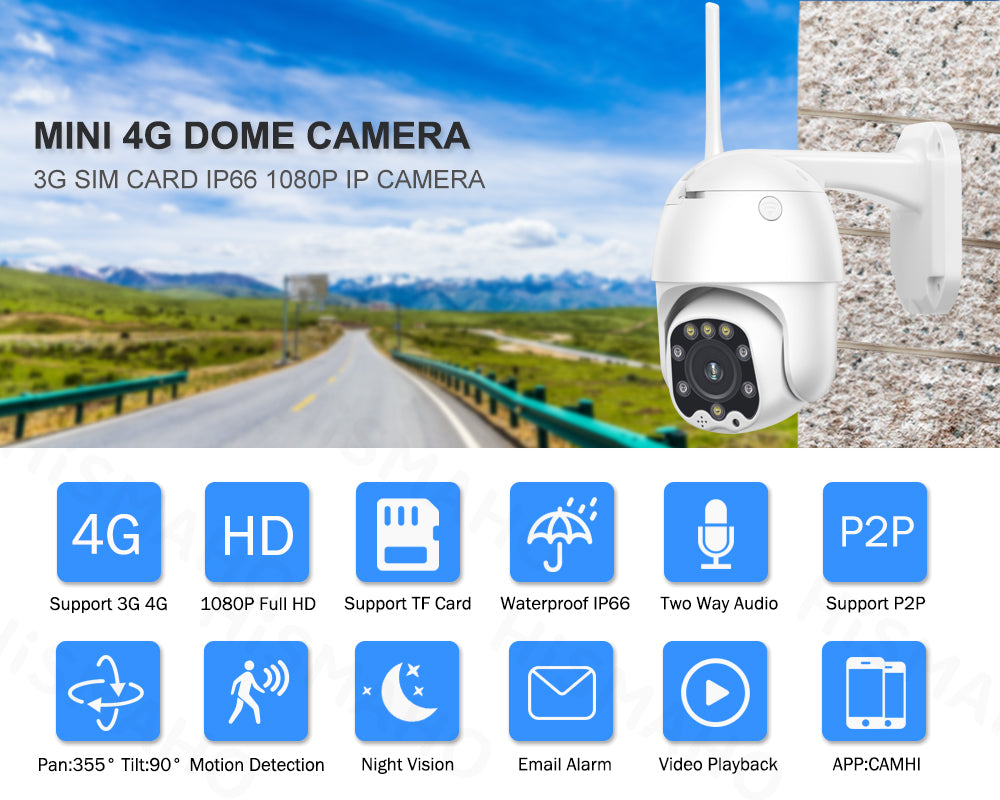 4G 1080P HD Security Outdoor CCTV Camera