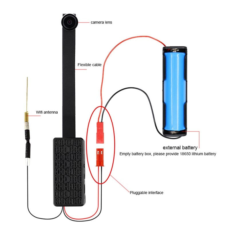 AHD 1080P WIFI FHD Mini Button Camera
