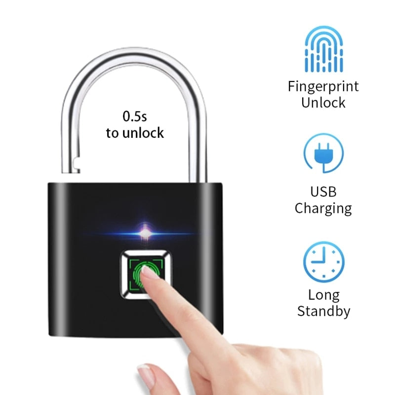 Fipilock Biometric Intelligent Fingerprint Padlock