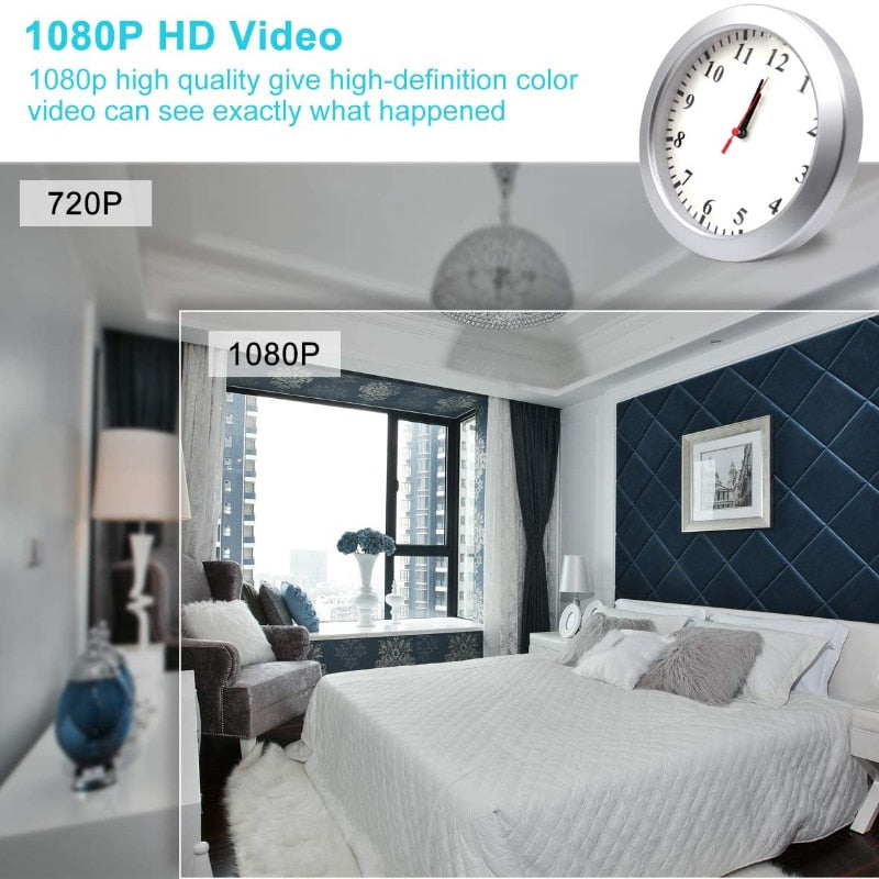 HD Camera Wall Clock - WiFi