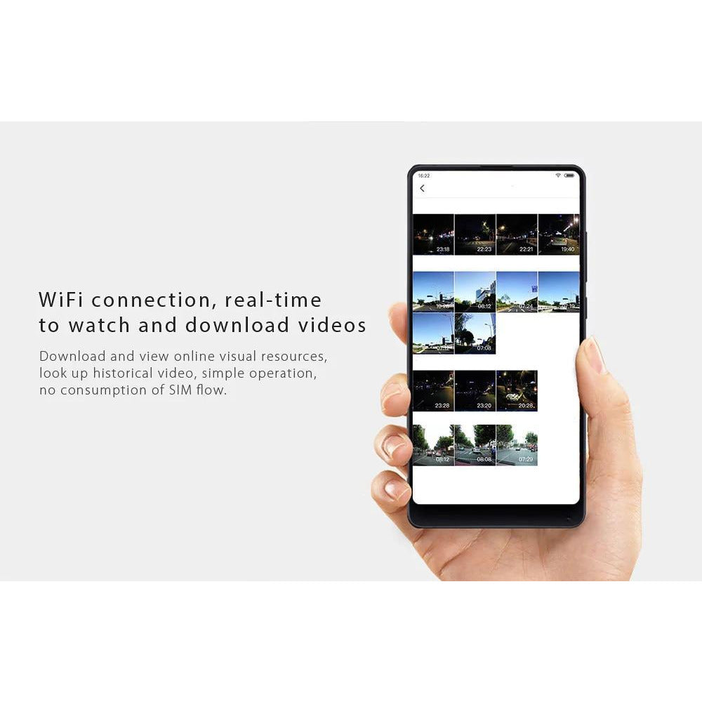 1080P Xiaomi WIFI Dash Cam (70 Minutes, DVR, Wireless, 130 Degree, 30fps) - SpyTechStop